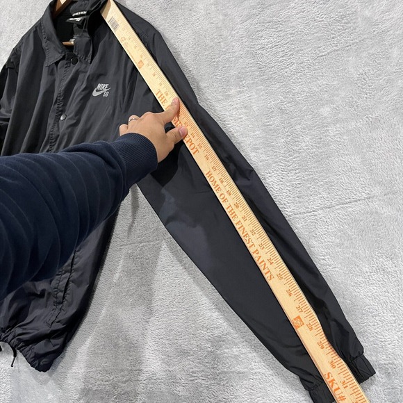 Nike SB Men's S‎ Shield Windbreaker Coaches Jacket Mesh Lined Snap Button - Picture 11 of 13